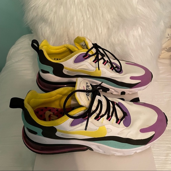 Nike Air Max 270 React (Geometric Abstract) Men’s 9.5, fits women’s 11 - Picture 2 of 7